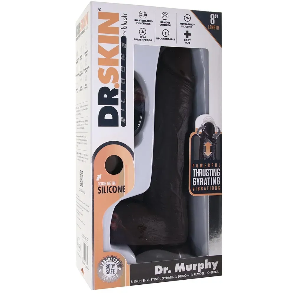 Blush  Dr. Skin Dr. Murphy 8 Inch Thrusting and Gyrating Vibe-Seduce Mart