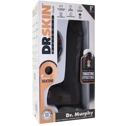 Blush  Dr. Skin Dr. Murphy 8 Inch Thrusting and Gyrating Vibe-Seduce Mart