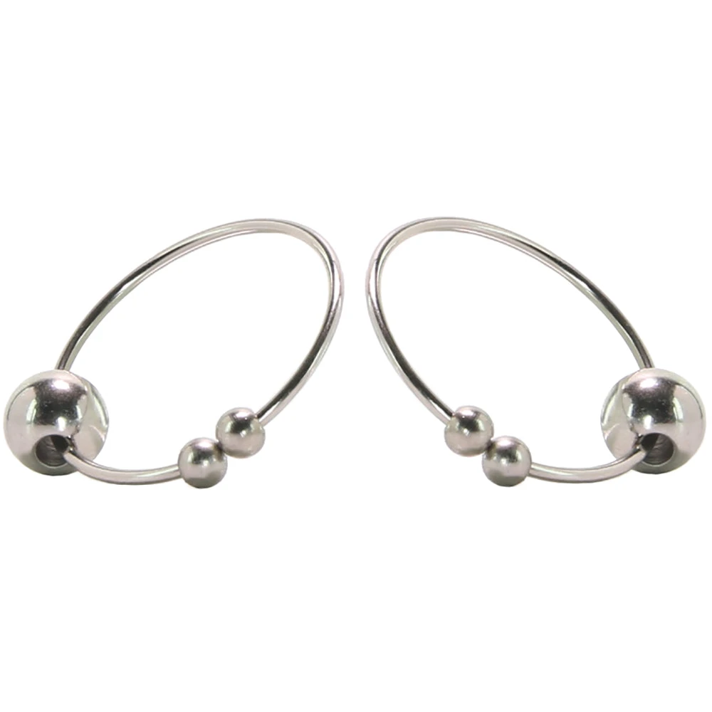Nipple play Non-Piercing Nipple Rings in Silver