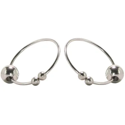 Nipple play Non-Piercing Nipple Rings in Silver