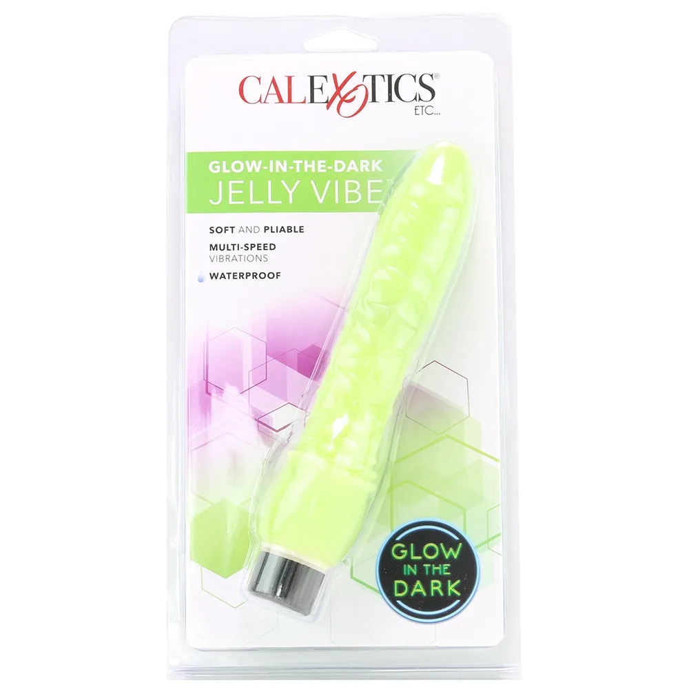 CalExotics  Glow-In-The-Dark Jelly Penis Vibe-Seduce Mart