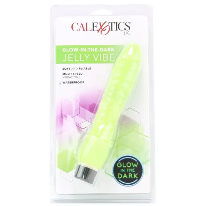 CalExotics  Glow-In-The-Dark Jelly Penis Vibe-Seduce Mart