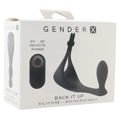 Evolved Novelties  Gender X Back It Up Remote Plug and Ring Vibe-Seduce Mart
