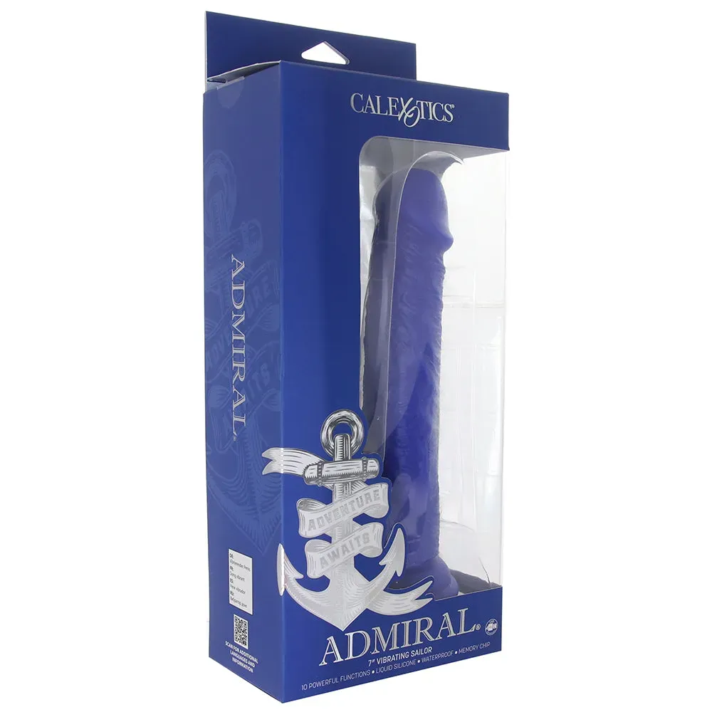 CalExotics  Admiral 7 Inch Vibrating Sailor Dildo-Seduce Mart