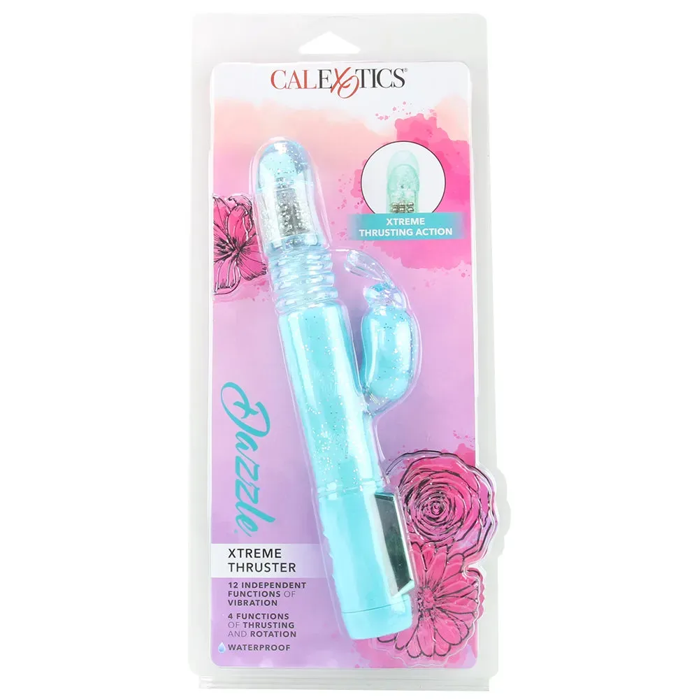 CalExotics  Dazzle Xtreme Thruster Rabbit Vibe in Teal-Seduce Mart