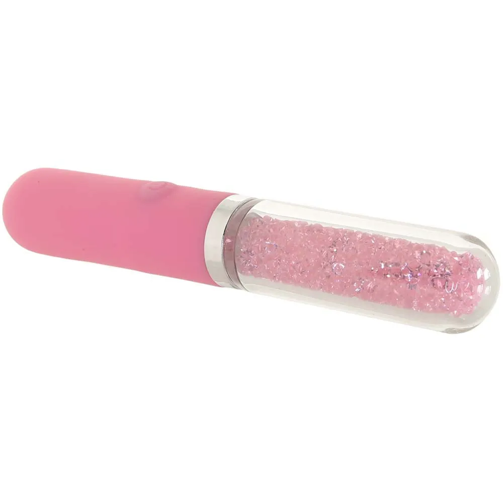 ns novelties  Stardust Posh Rechargeable Glass Vibe in Pink-Seduce Mart