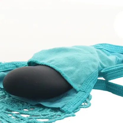 X-Gen  Blue Butterfly Thong &amp; Remote Panty Vibe in OS-Seduce Mart