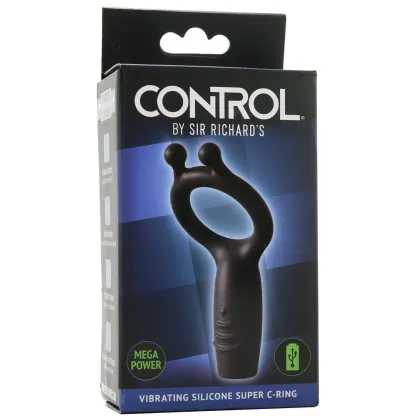 Sir Richard's Condom Company  Control Vibrating Silicone Mega Power Super C-Ring (Copy)