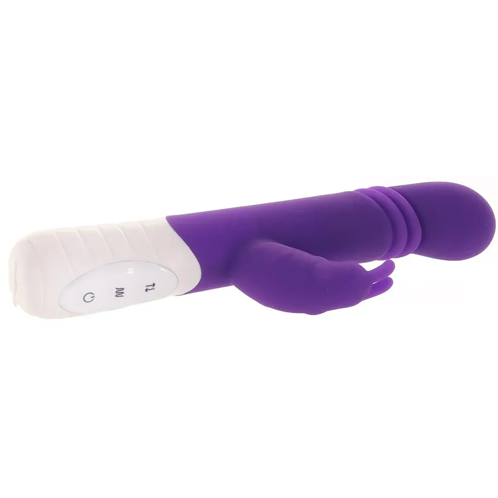 Electric Eel  Slim Shaft Thrusting Rabbit Vibe in Purple-Seduce Mart