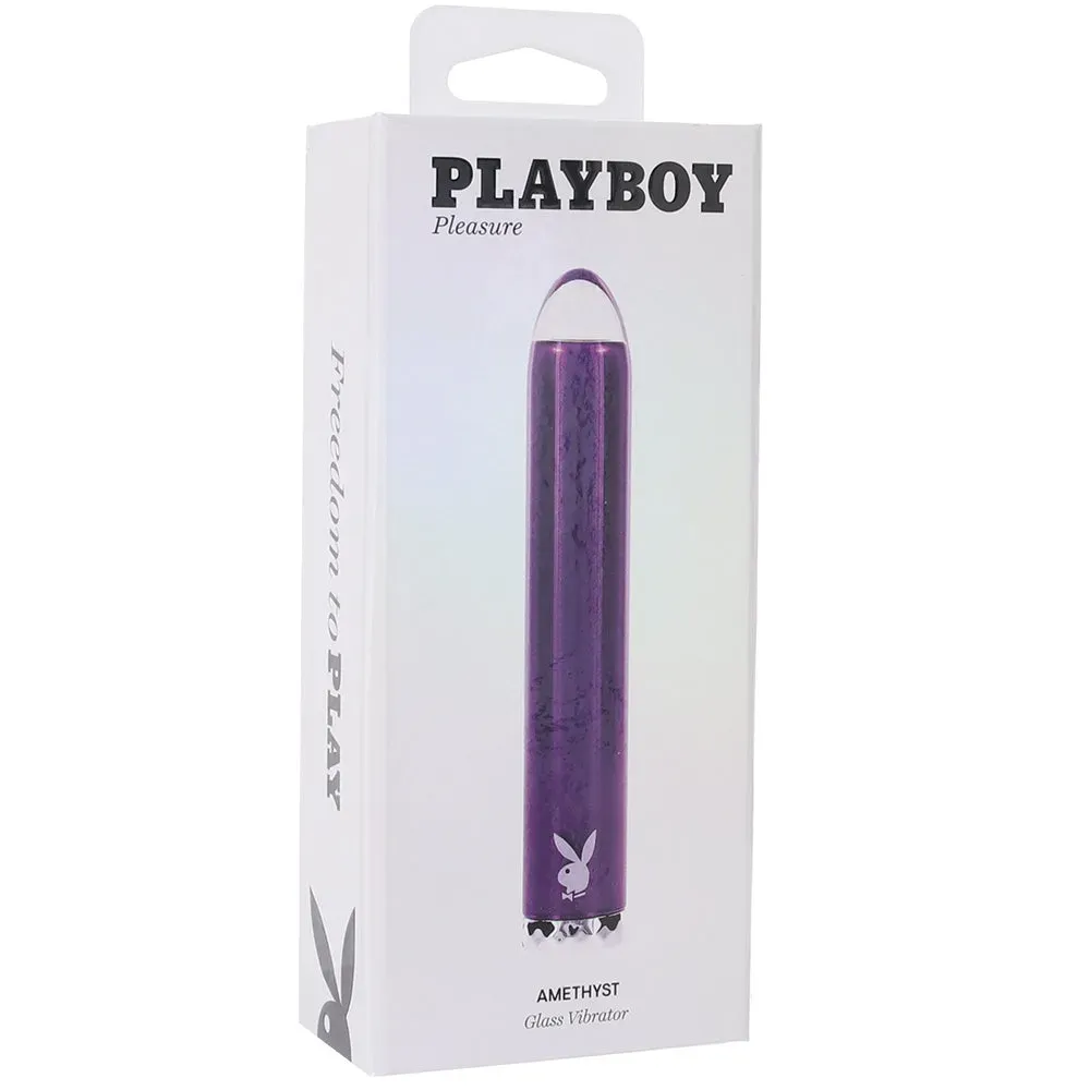 Evolved Novelties  Playboy Amethyst Glass Vibe-Seduce Mart