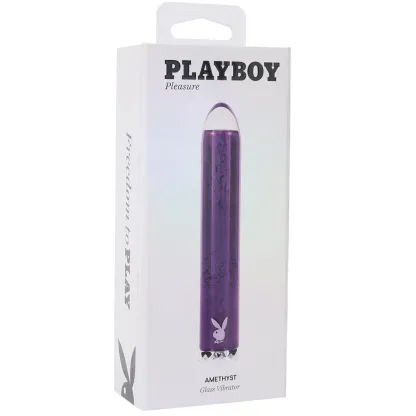 Evolved Novelties  Playboy Amethyst Glass Vibe-Seduce Mart