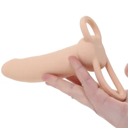 CalExotics  Performance Maxx Thick Dual Penetrator in Light-Seduce Mart