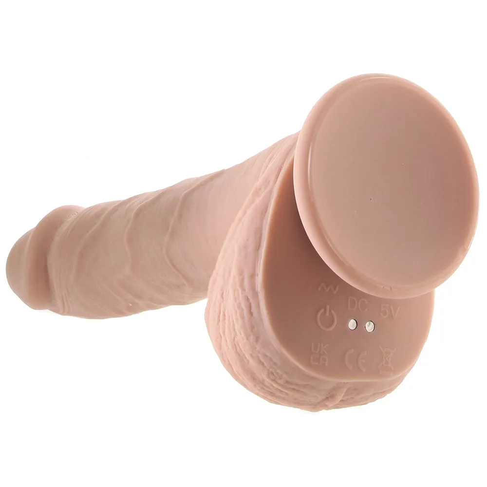 Evolved Novelties  Full Monty 9 Inch Thrusting and Twirling Dildo in Light-Seduce Mart