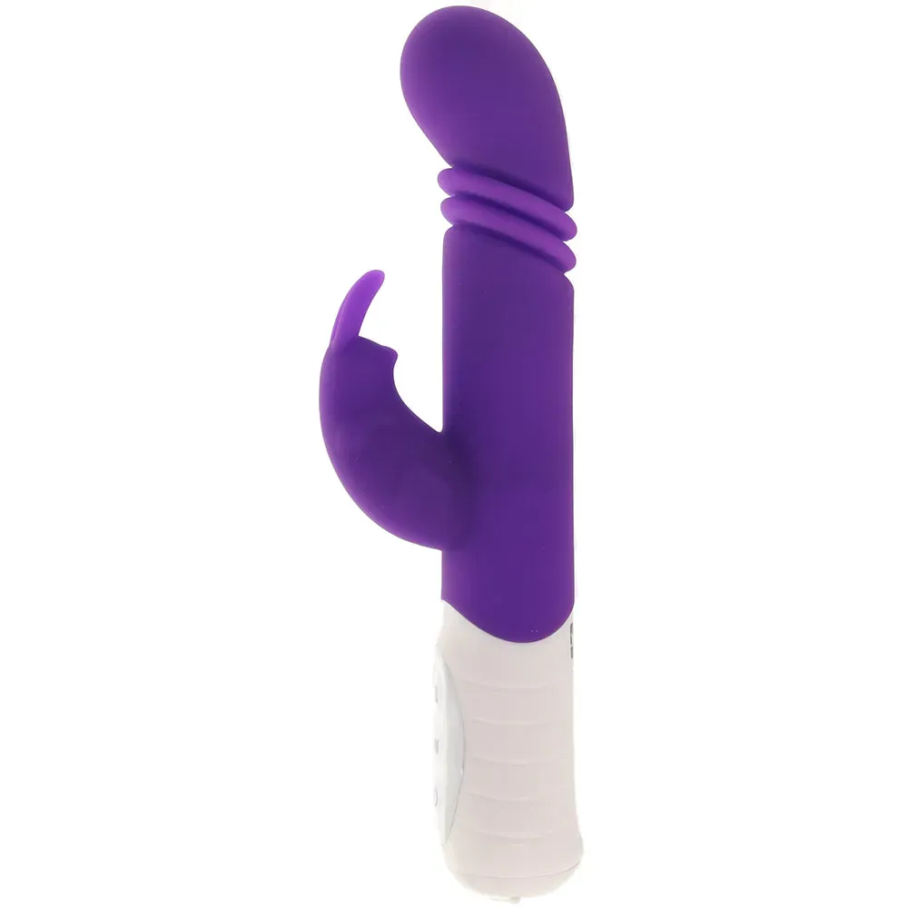 Electric Eel  Slim Shaft Thrusting Rabbit Vibe in Purple-Seduce Mart