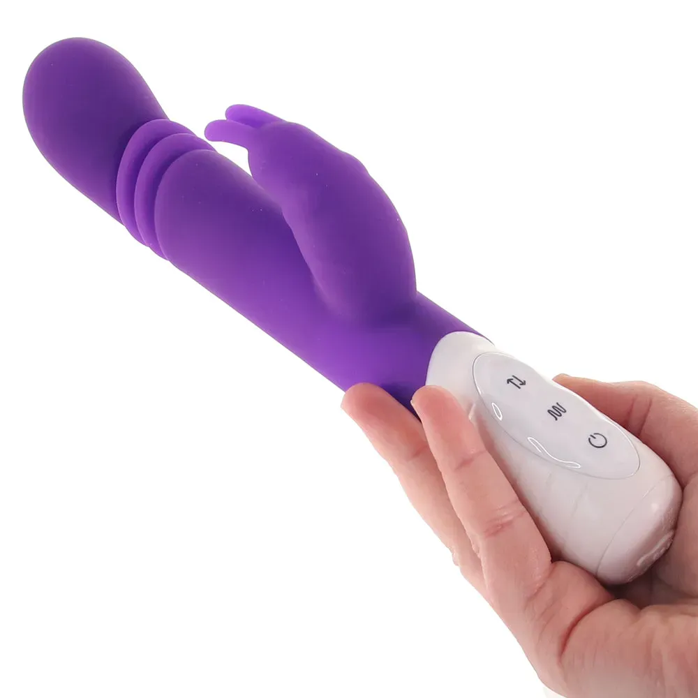 Electric Eel  Slim Shaft Thrusting Rabbit Vibe in Purple-Seduce Mart