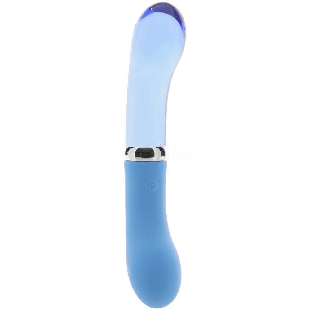 XR Brands  Prisms Bleu Dual Ended Silicone and Glass G-Vibe-Seduce Mart