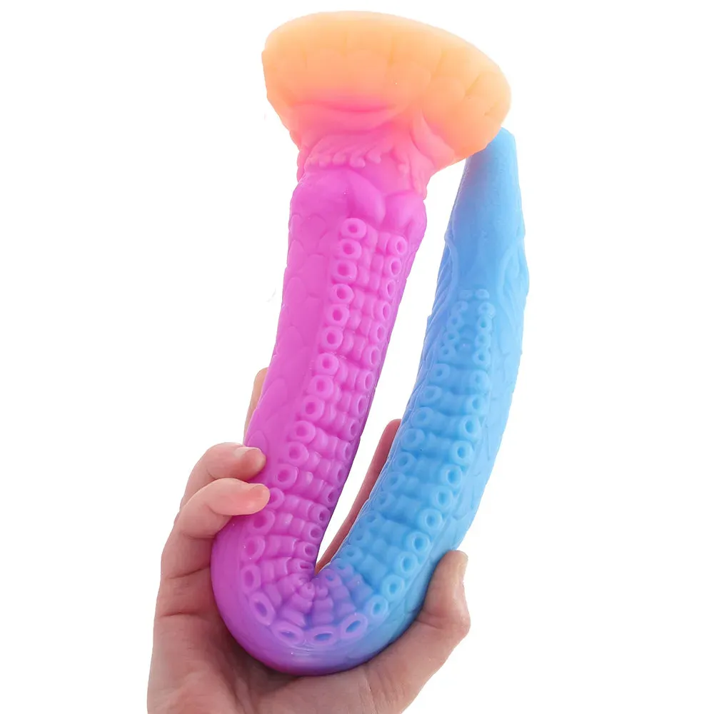 XR Brands  Creature Cocks Makara Glow in the Dark Snake Dildo