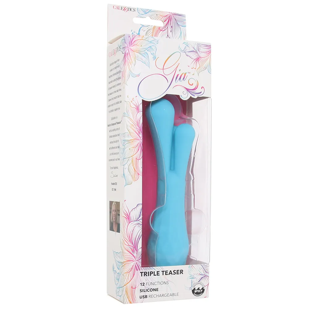CalExotics  Gia Triple Pleaser Vibe-Seduce Mart
