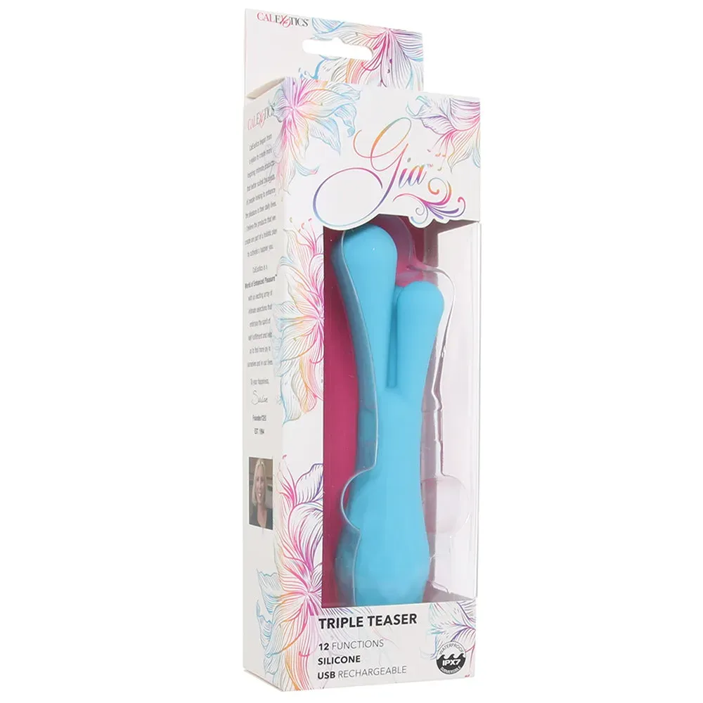 CalExotics  Gia Triple Pleaser Vibe-Seduce Mart