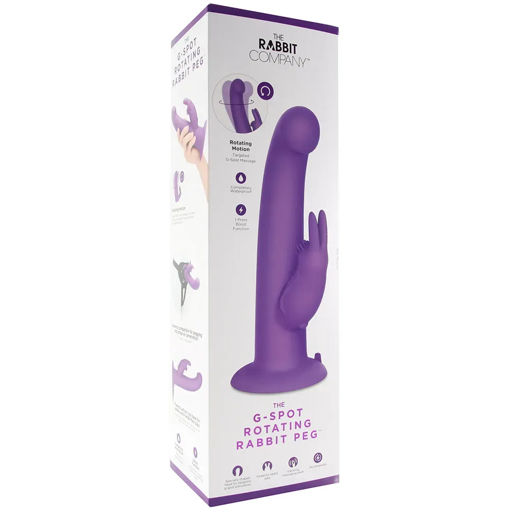 X-Gen  The G-Spot Rotating Rabbit Peg in Purple-Seduce Mart