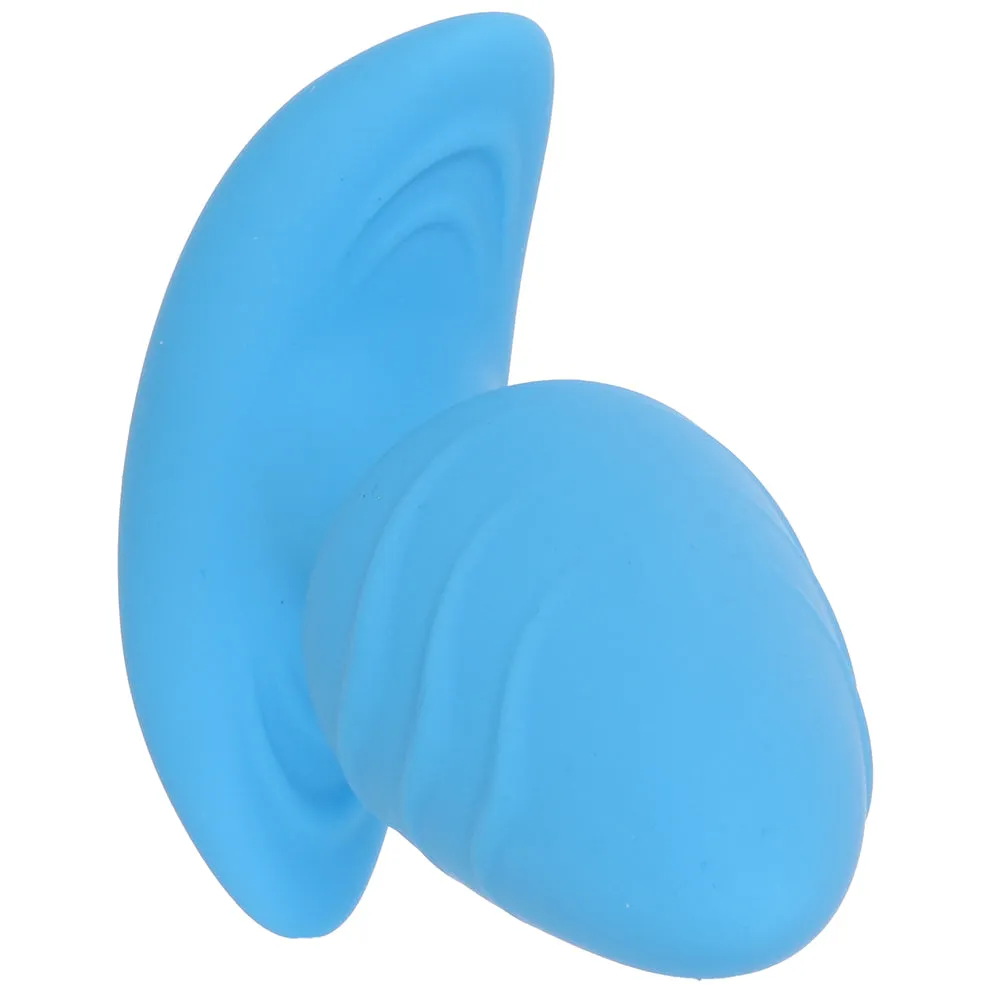 XR Brands  Bang! Rotating &amp; Vibrating Butt Plug in Blue-Seduce Mart