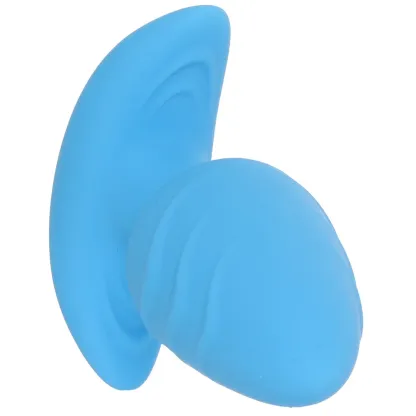 XR Brands  Bang! Rotating &amp; Vibrating Butt Plug in Blue-Seduce Mart
