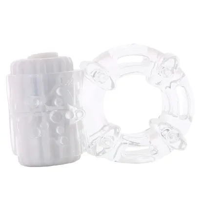 Screaming O  BigO Rechargeable Vibe Ring in Clear-Seduce Mart