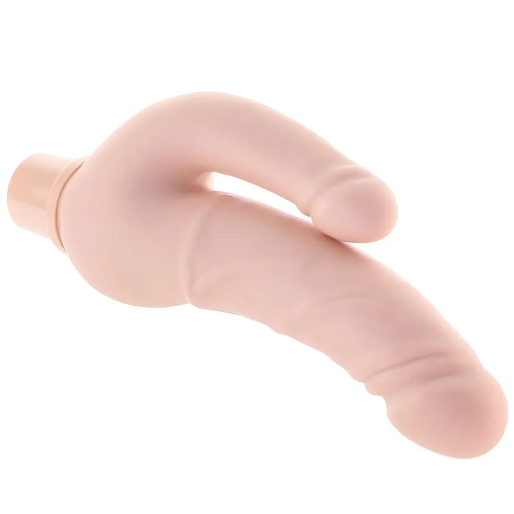 CalExotics  Power Stud Rechargeable Over &amp; Under Vibe in White-Seduce Mart