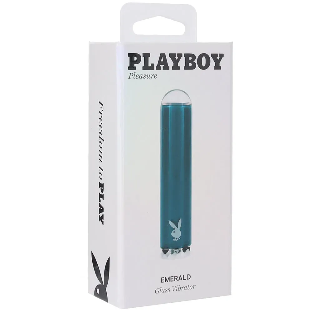 Evolved Novelties  Playboy Emerald Glass Vibe-Seduce Mart