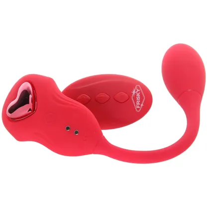 XR Brands  Frisky Double Love Connection Panty Vibe-Seduce Mart