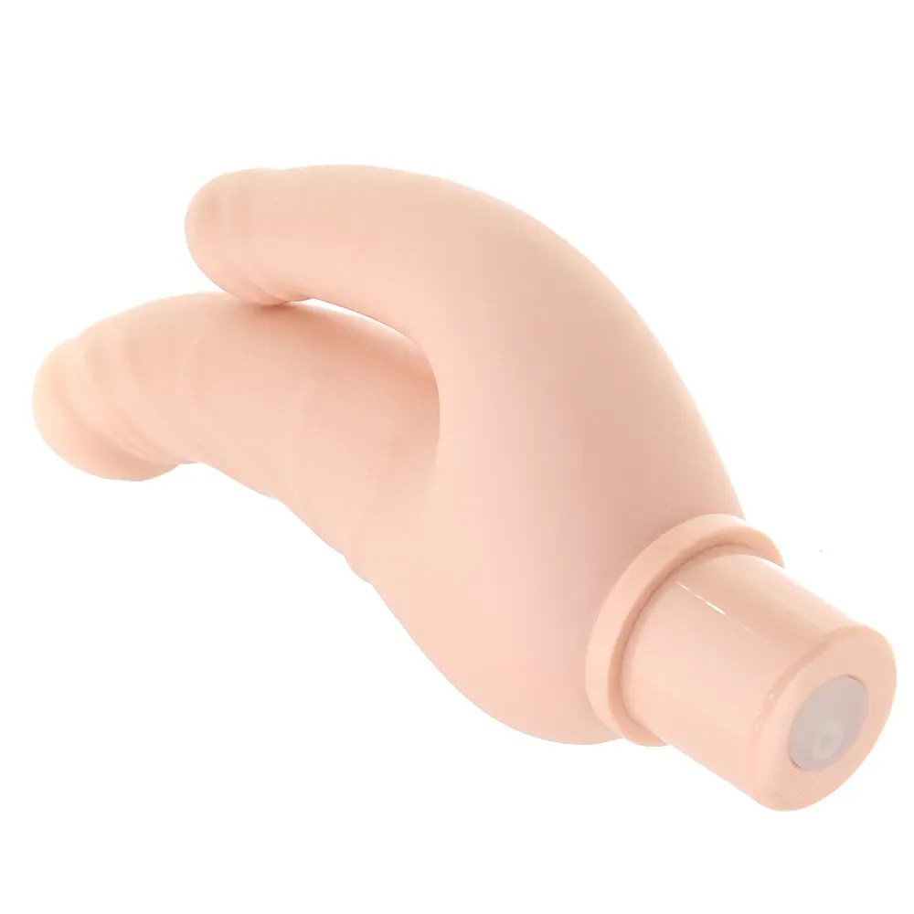 CalExotics  Power Stud Rechargeable Over &amp; Under Vibe in White-Seduce Mart