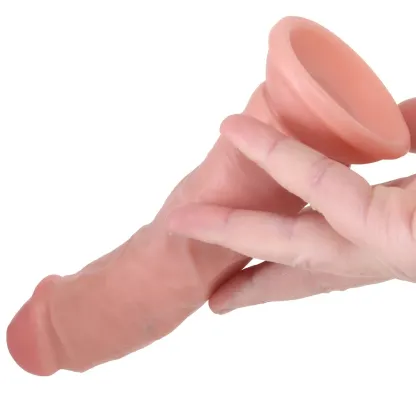 Shots Toys  RealRock 6 Inch Vibrating Dildo in Light-Seduce Mart