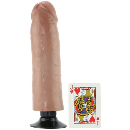 Pipedream  King Cock 10 Inch Vibrating Suction Dildo in Tan-Seduce Mart
