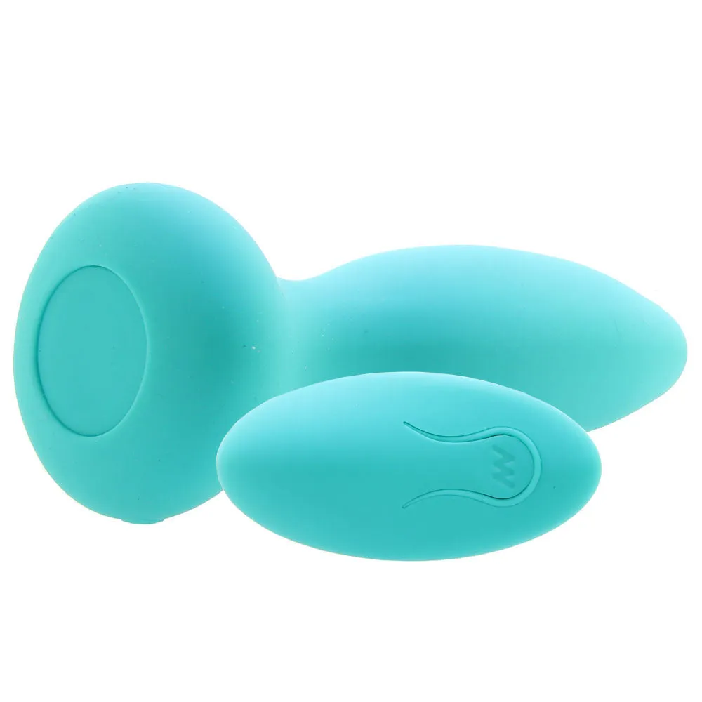 Doc Johnson  A-Play Adventurous Thrust Remote Butt Plug in Teal-Seduce Mart