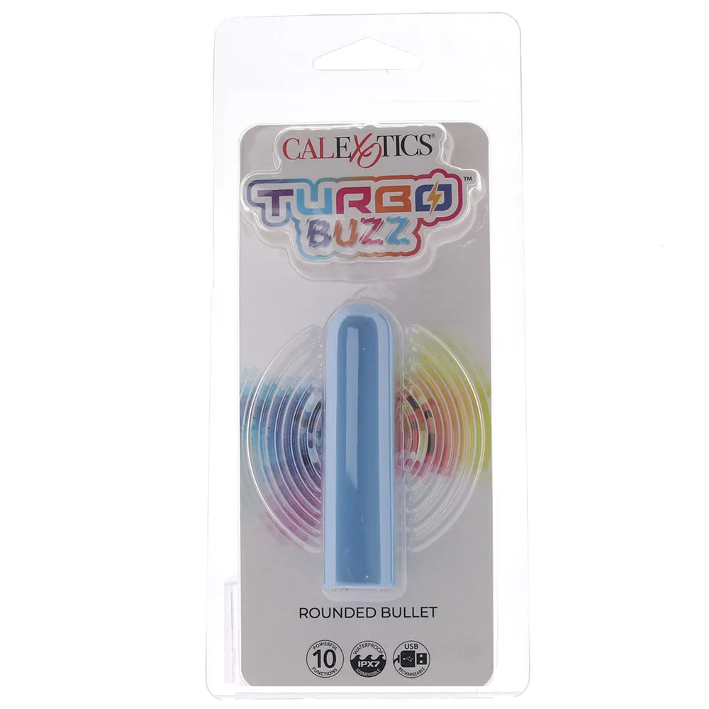 CalExotics  Turbo Buzz Rounded Bullet Vibe in Blue-Seduce Mart