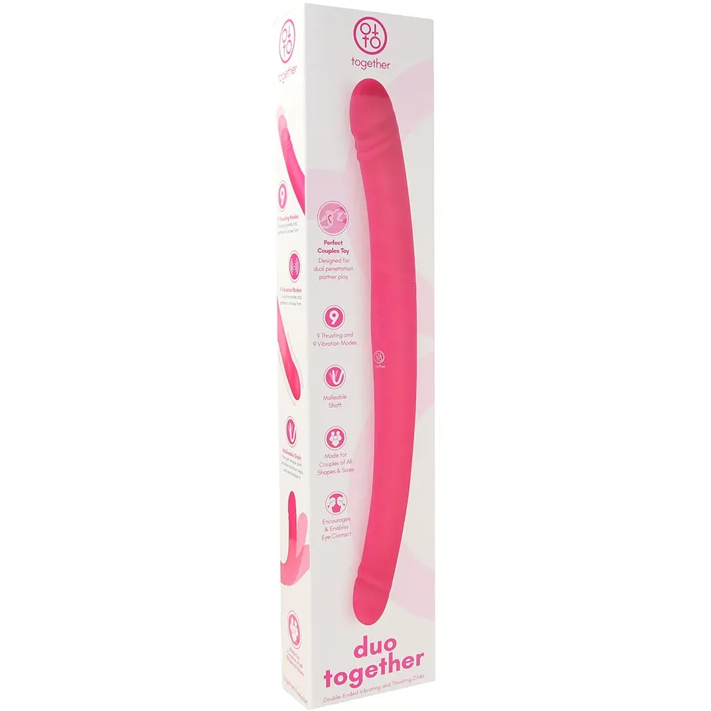 Electric Eel  Together Duo Double-Ended Thrusting Vibe in Pink-Seduce Mart