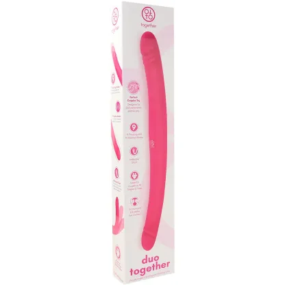 Electric Eel  Together Duo Double-Ended Thrusting Vibe in Pink-Seduce Mart