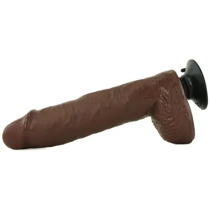 Pipedream  King Cock 10 Inch Vibrating Dildo with Balls in Brown-Seduce Mart