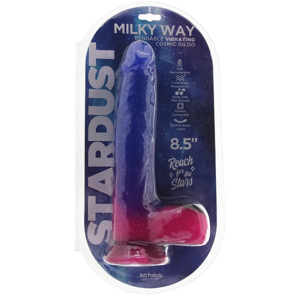Hott  Stardust Milky Way 8.5 Inch Vibrating Dildo-Seduce Mart