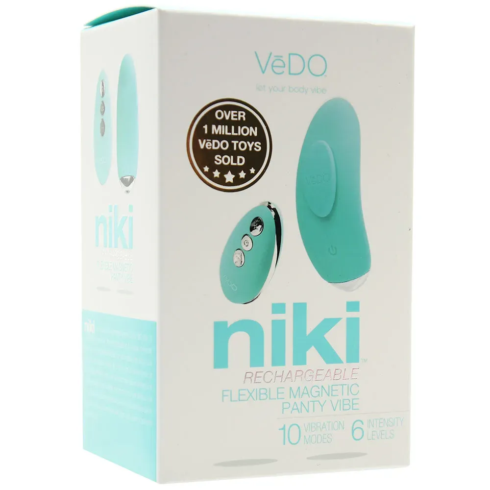 VeDO  Niki Rechargeable Magnetic Panty Vibe in Turquoise