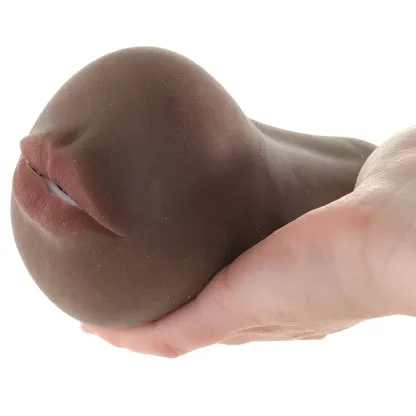 CalExotics  Stroke It Anatomical Mouth Stroker in Brown