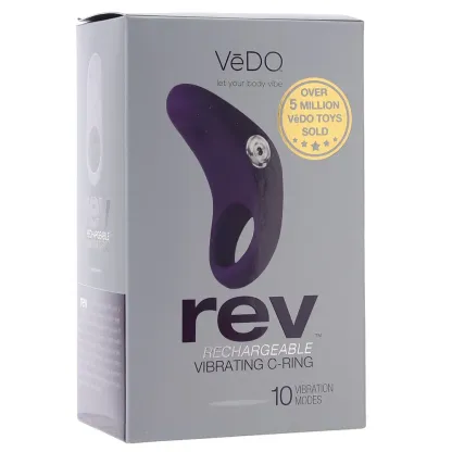 VeDO  Rev Rechargeable Vibrating C-Ring in Purple-Seduce Mart