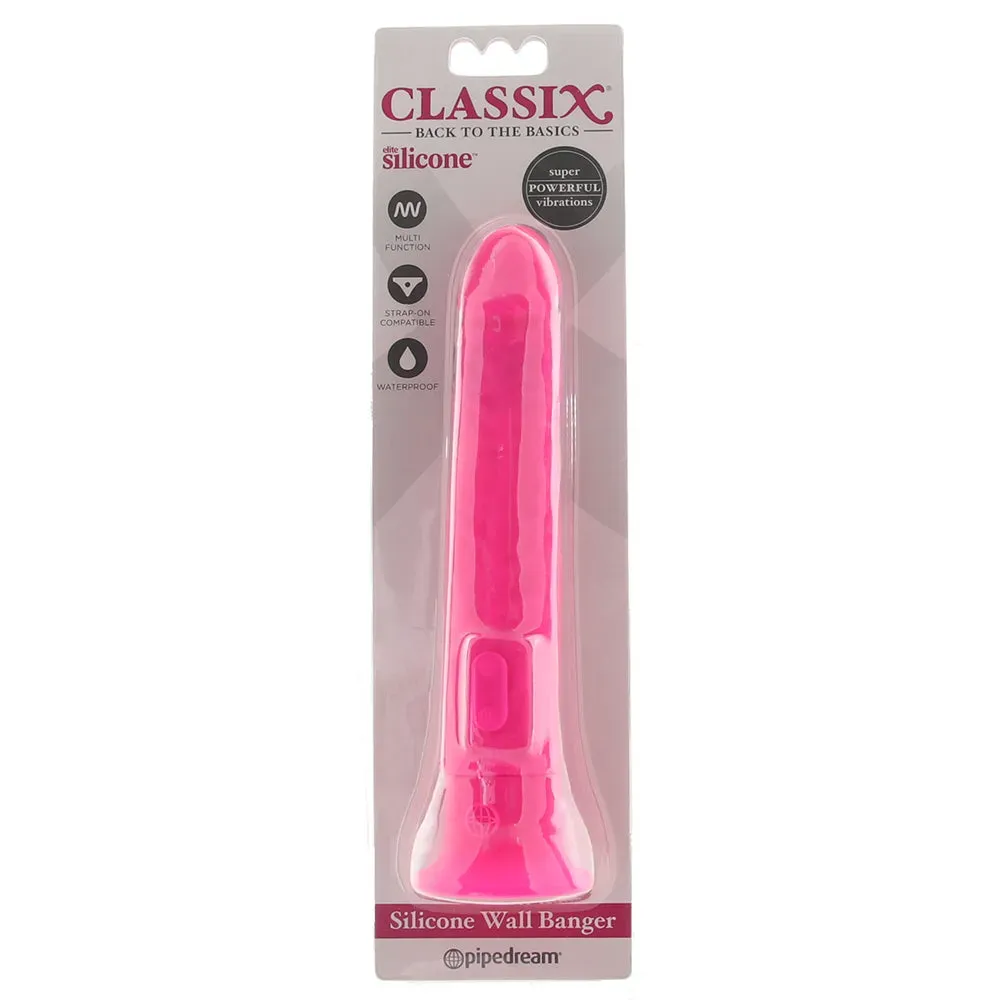 Pipedream  Classix 7.5 Inch Wall Banger Vibe in Pink-Seduce Mart