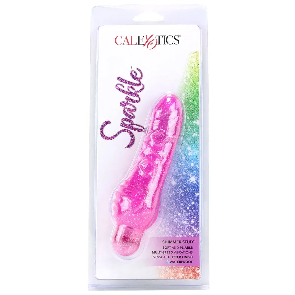 CalExotics  Sparkle Shimmer Stud Multi-Speed Vibe in Purple-Seduce Mart