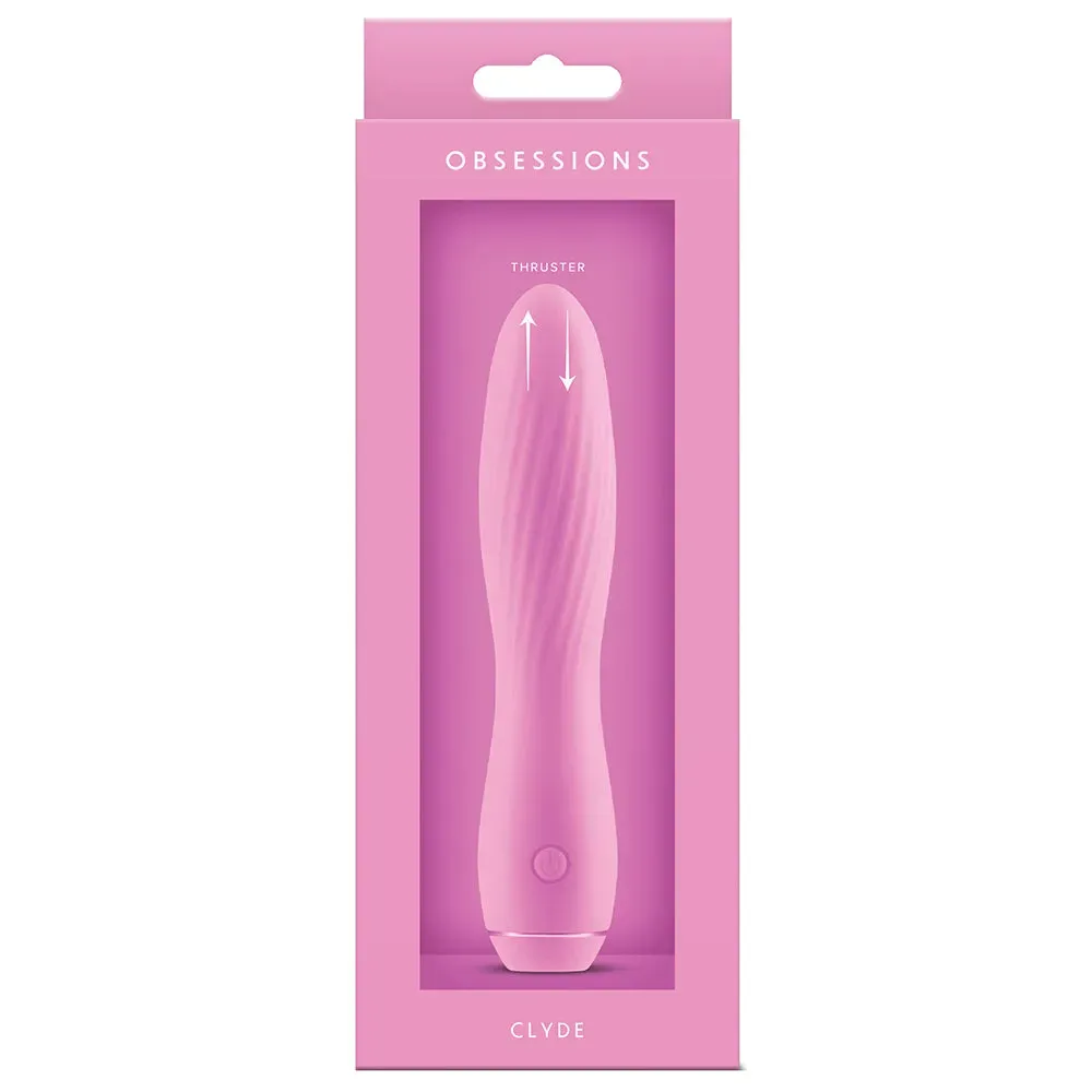 ns novelties  Obsessions Clyde Thruster Vibe in Light Pink-Seduce Mart