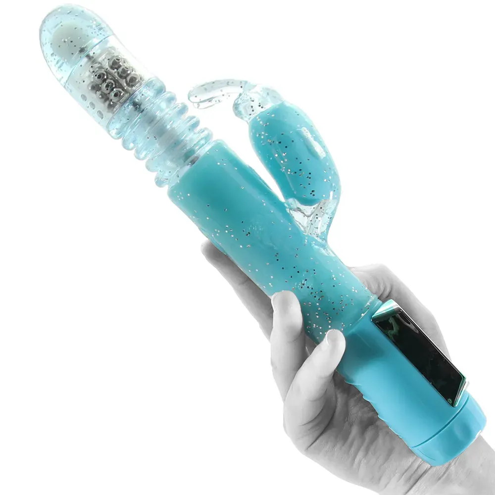 CalExotics  Dazzle Xtreme Thruster Rabbit Vibe in Teal-Seduce Mart