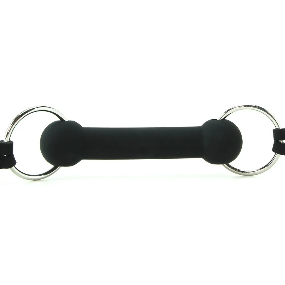 Black &amp; White Silicone Bit Gag