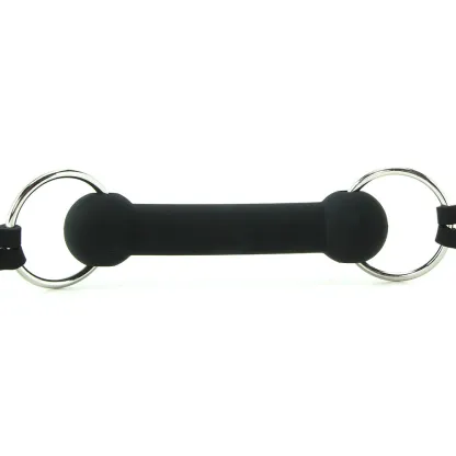 Black &amp; White Silicone Bit Gag
