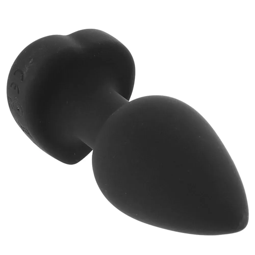 XR Brands  Booty Sparks Red Heart Gem Vibrating Anal Plug in Small-Seduce Mart