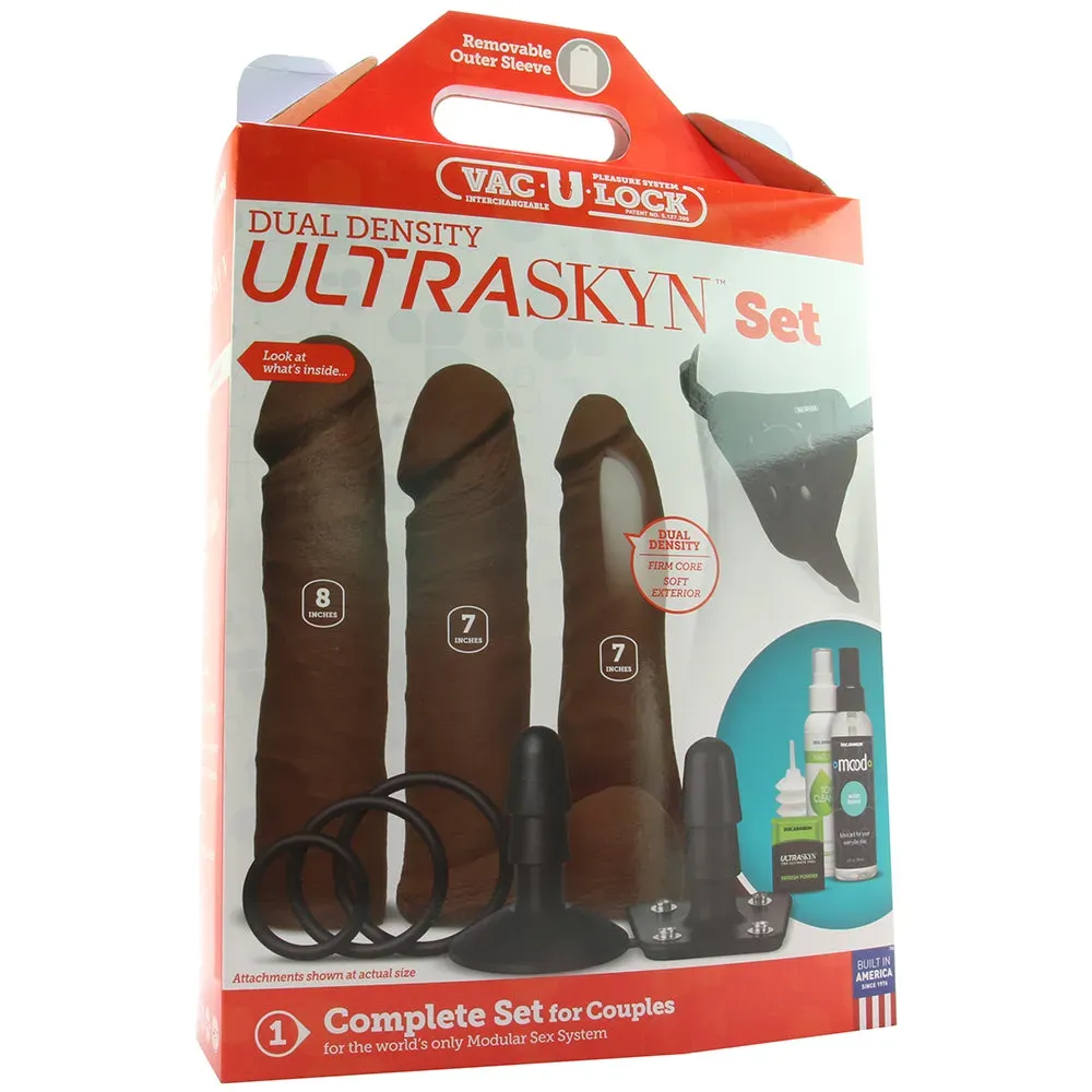 Doc Johnson  ULTRASKYN Vac-U-Lock Harness Set in Chocolate